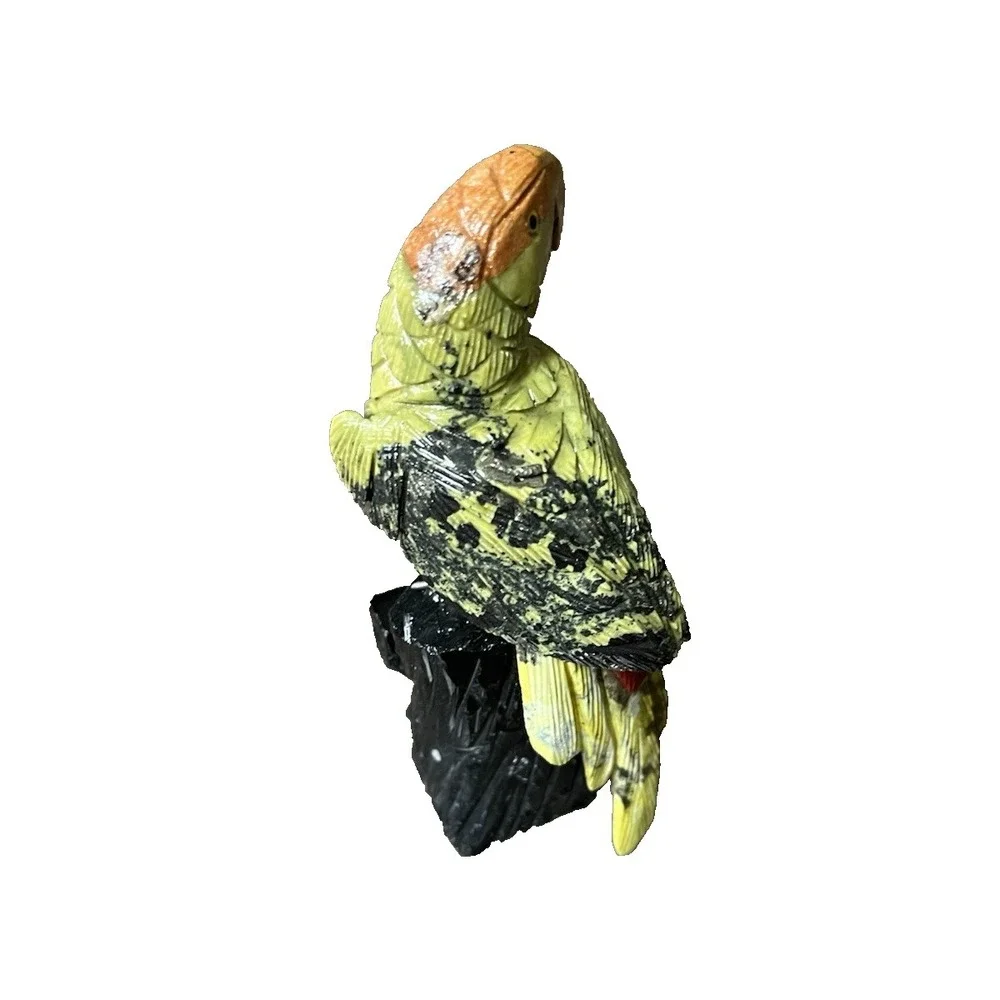 Peruvian Peru Parrot  McCaw Stone Rock Figurine Hand‎ Carved Mineral Art - Picture 4 of 11